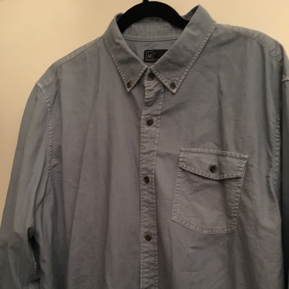 Men’s long sleeve Chambray shirt